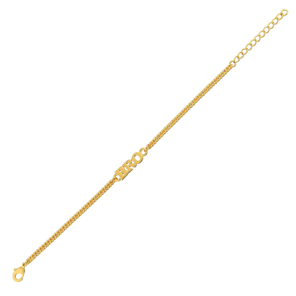 trueBrowns Gold Tone Fashionable BRO Rakhi - Distacart