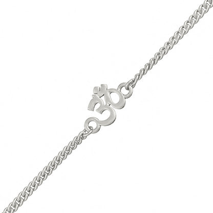 trueBrowns Auspicious Om Silver Tone Bracelet Style Rakhi - Distacart