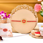 Thumbnail for trueBrowns X Voylla Red Enamel And Gold Rudra-Tilaka Rakhi For Brother