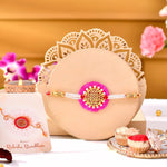 Thumbnail for trueBrowns X Voylla Pearl And Gold Filigree Rakhi For Brother