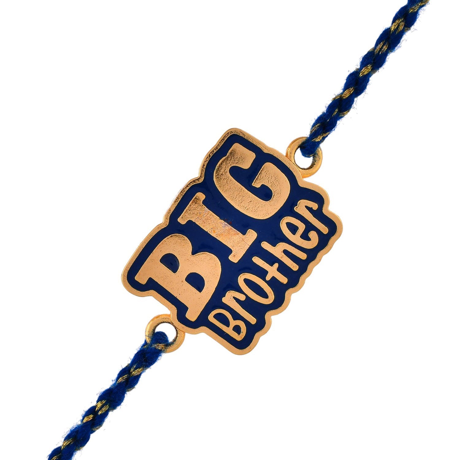 trueBrowns X Voylla Navy Blue Enamel Big Brother Rakhi For Brother - Distacart