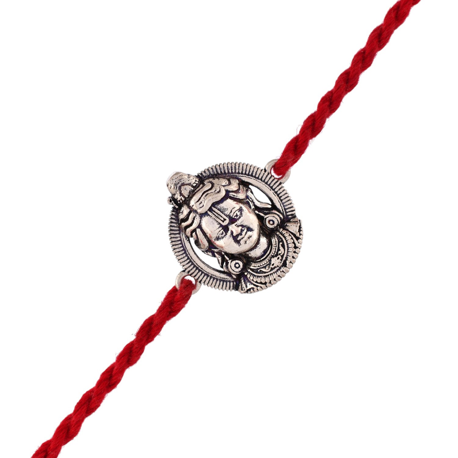 trueBrowns X Voylla Ram Lalla Silver Oxidised Rakhi For Brother