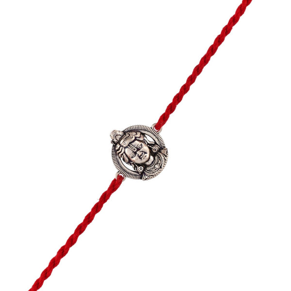 trueBrowns X Voylla Ram Lalla Silver Oxidised Rakhi For Brother