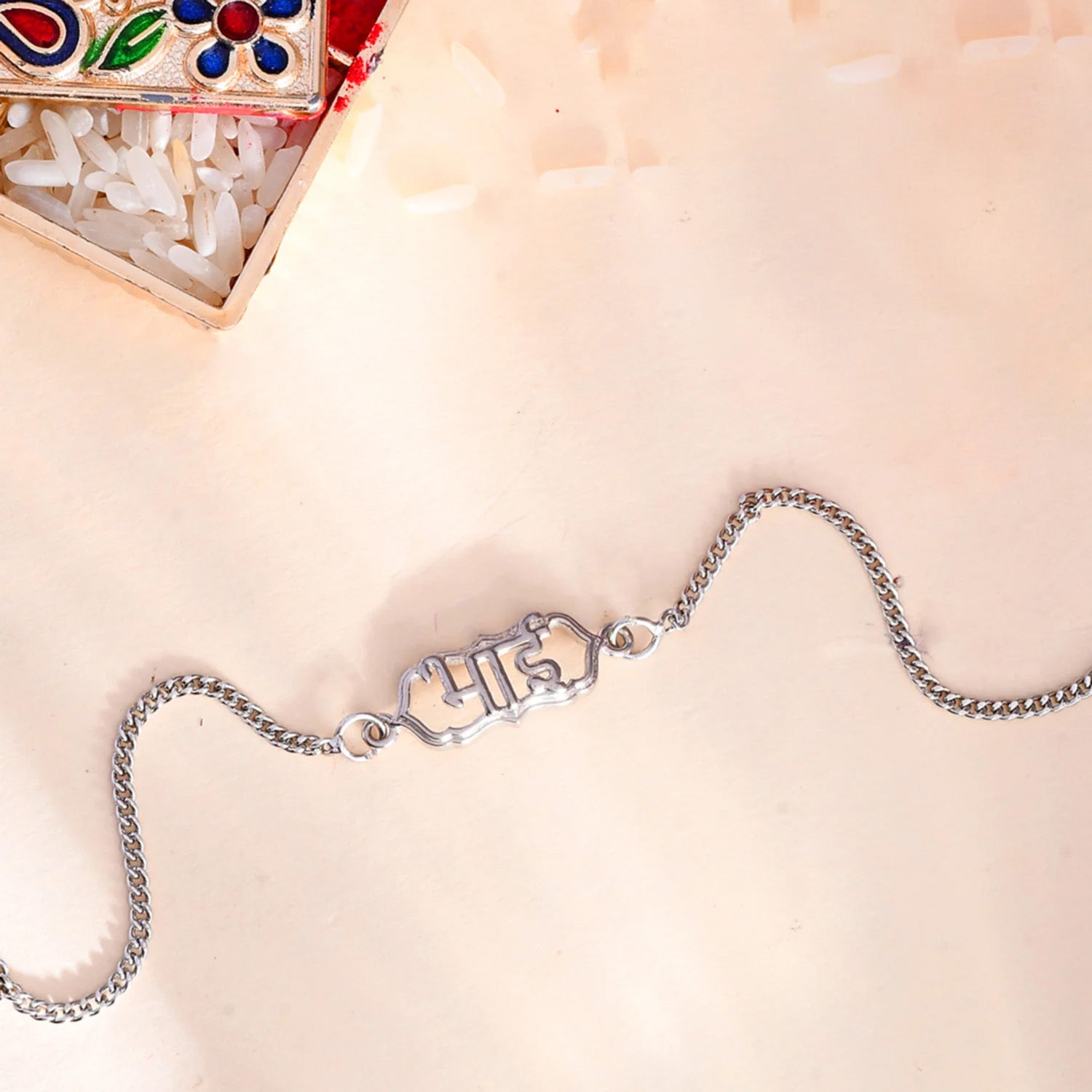 trueBrowns Sterling Silver Bhai Inscribed Rakhi - Distacart