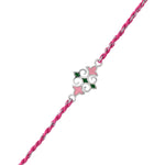 Thumbnail for trueBrowns X Voylla Sterling Silver Multicolored Floral Rakhi - Distacart