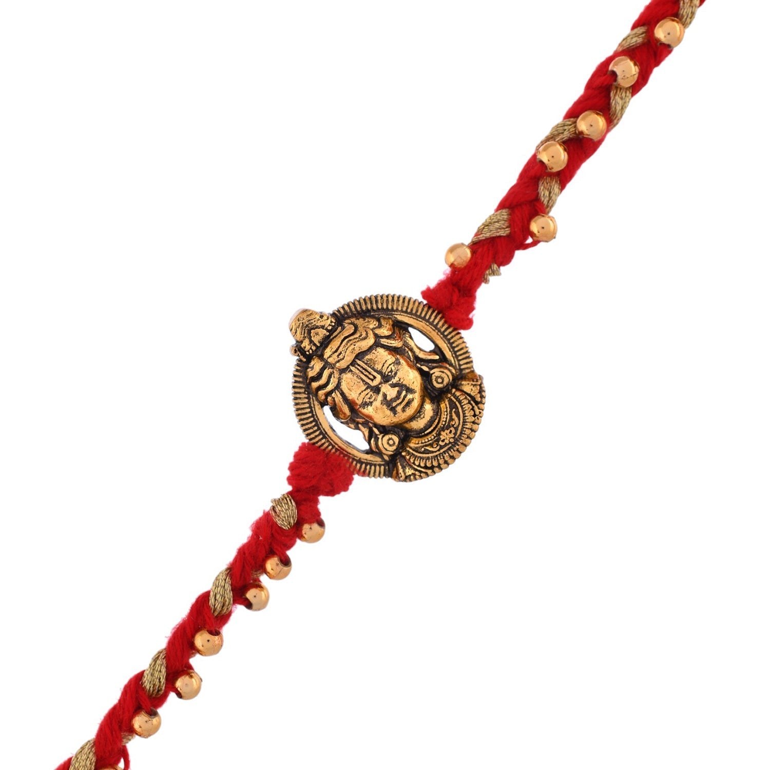trueBrowns X Voylla Ram Lalla Gold Oxidised Rakhi For Brother - Distacart
