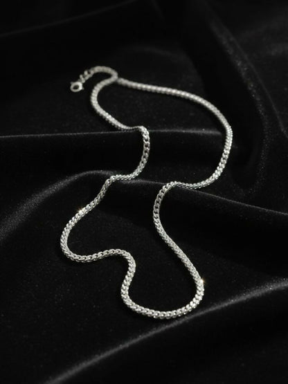 NVR Men's Silver Plated Stainless Steel Chain - Distacart