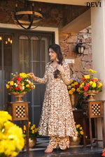 Thumbnail for Aayaa Designer Printed Full Flared Suit - Distacart