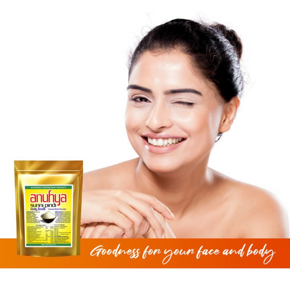 Anuhya Herbal Bath Natural Sunnipindi Powder Combo - Distacart