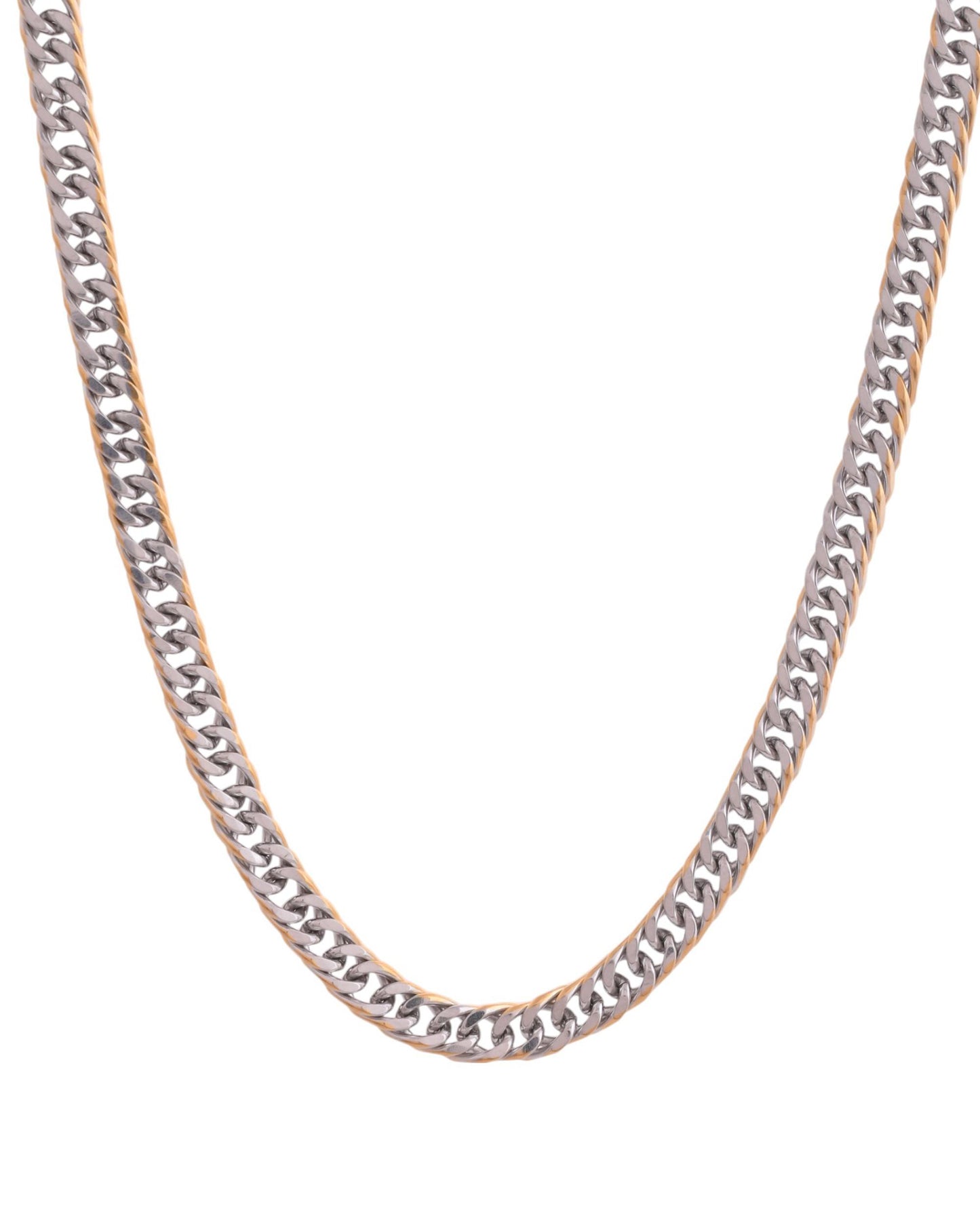 VOJ Men Dual-Plated Stainless Steel Linked Fashionable Chain - Distacart