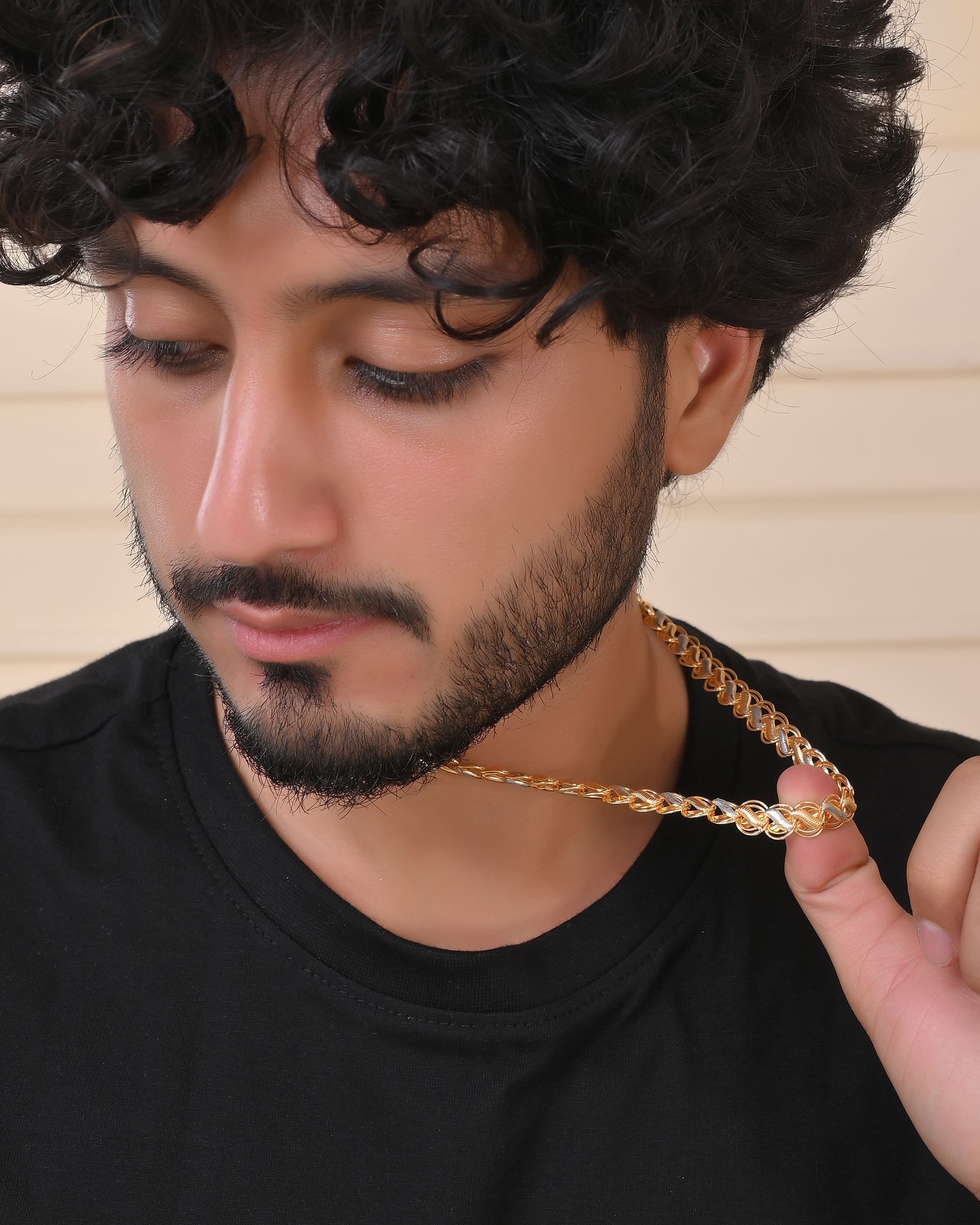 VOJ Men Dual-Plated Designer Chain