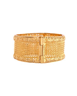 Thumbnail for VOJ Set Of 2 Gold Polished Hand Crafted Bangles