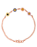 Thumbnail for VOJ Rose Gold Polished Floral Shaped Bracelet