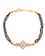 Thumbnail for VOJ Gold Polished AD Studded Circular Hand MangalSutra