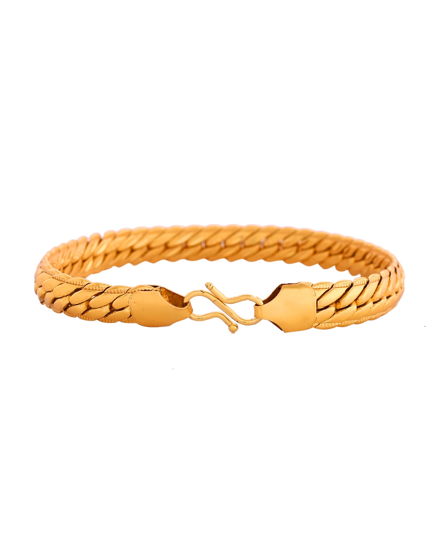 VOJ Gold Polished HandCrafted linked Bracelet - Dista