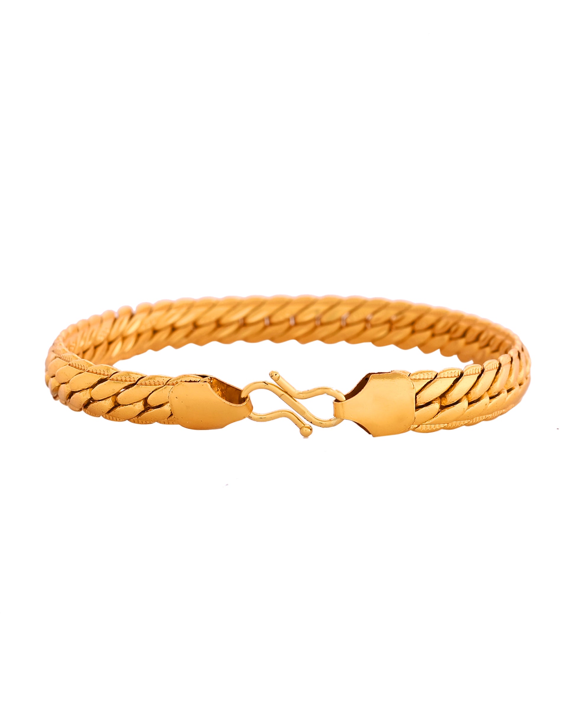 VOJ Gold Polished HandCrafted linked Bracelet - Dista