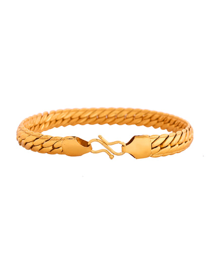 VOJ Gold Polished HandCrafted linked Bracelet - Dista