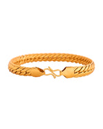 Thumbnail for VOJ Gold Polished HandCrafted linked Bracelet