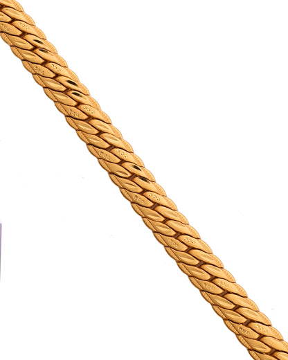 VOJ Gold Polished HandCrafted linked Bracelet - Dista
