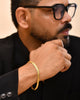 VOJ Gold Polished Designer Handcrafted Bracelet - Distacart