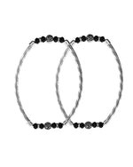 Thumbnail for VOJ Set of 2 Silver Tone Stainless Steel Artificial Beads Elasticated Anklet