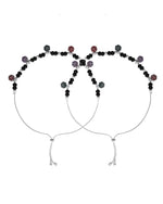 Thumbnail for VOJ Set of 2 Stainless Steel Artificial Beads Anklet