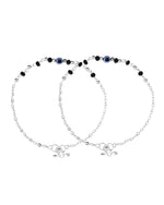 Thumbnail for VOJ Set of 2 Stainless Steel Evil Eye Anklet