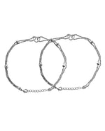 Thumbnail for VOJ Set of 2 Stainless Steel Handcrafted Anklet