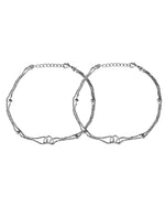 Thumbnail for VOJ Set of 2 Stainless Steel Handcrafted Anklet
