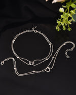Thumbnail for VOJ Set of 2 Stainless Steel Handcrafted Anklet