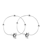 Thumbnail for VOJ Set of 2 Stainless Steel Designer Anklet