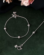 Thumbnail for VOJ Set of 2 Stainless Steel Designer Anklet