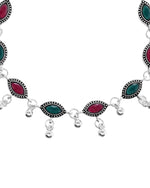 Thumbnail for VOJ Set of 2 Stone Studded Designer Anklet