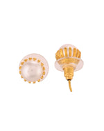 Thumbnail for VOJ Gold Polished Stainless Steel White Pearl Studded Chain Set