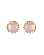 Thumbnail for VOJ Gold Polished Stainless Steel White Pearl Studded Chain Set