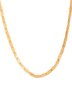 Thumbnail for VOJ Men's Gold Polished Stainless Steel Biscuit Chain With Hand Crafted Design - Distacart