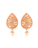 Thumbnail for VOJ Gold Polished Kundan Studded Traditional Jewellery Set