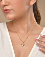 Thumbnail for VOJ Gold Polished Chain With Heart Shaped Pendant - Distacart