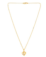 Thumbnail for VOJ Gold Polished Chain With Heart Shaped Pendant - Distacart