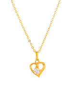Thumbnail for VOJ Gold Polished Chain With Heart Shaped Pendant - Distacart