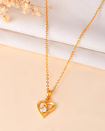 Thumbnail for VOJ Gold Polished Chain With Heart Shaped Pendant - Distacart