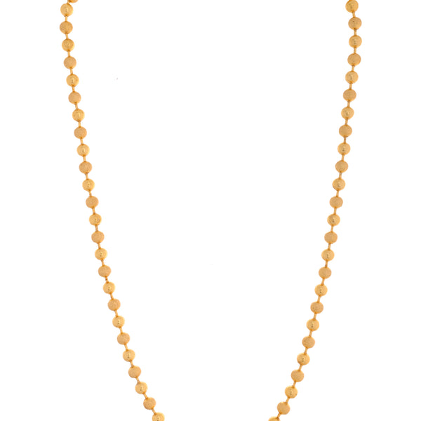 VOJ Men Gold Polished Ball Studded Elegant Chain - Distacart