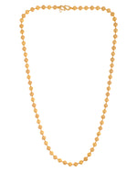 Thumbnail for VOJ Men Gold Polished Ball Studded Elegant Chain - Distacart