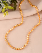 Thumbnail for VOJ Men Gold Polished Ball Studded Elegant Chain - Distacart