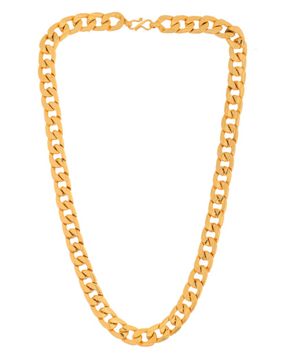 VOJ Gold Polished Stainless Steel Thick Linked Chain - Distacart