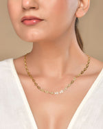Thumbnail for VOJ Gold Polished Oval Shaped Minimal Chain For Women - Distacart