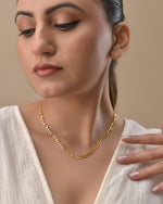 Thumbnail for VOJ Gold Polished Minimal Linked Chain For Women - Distacart