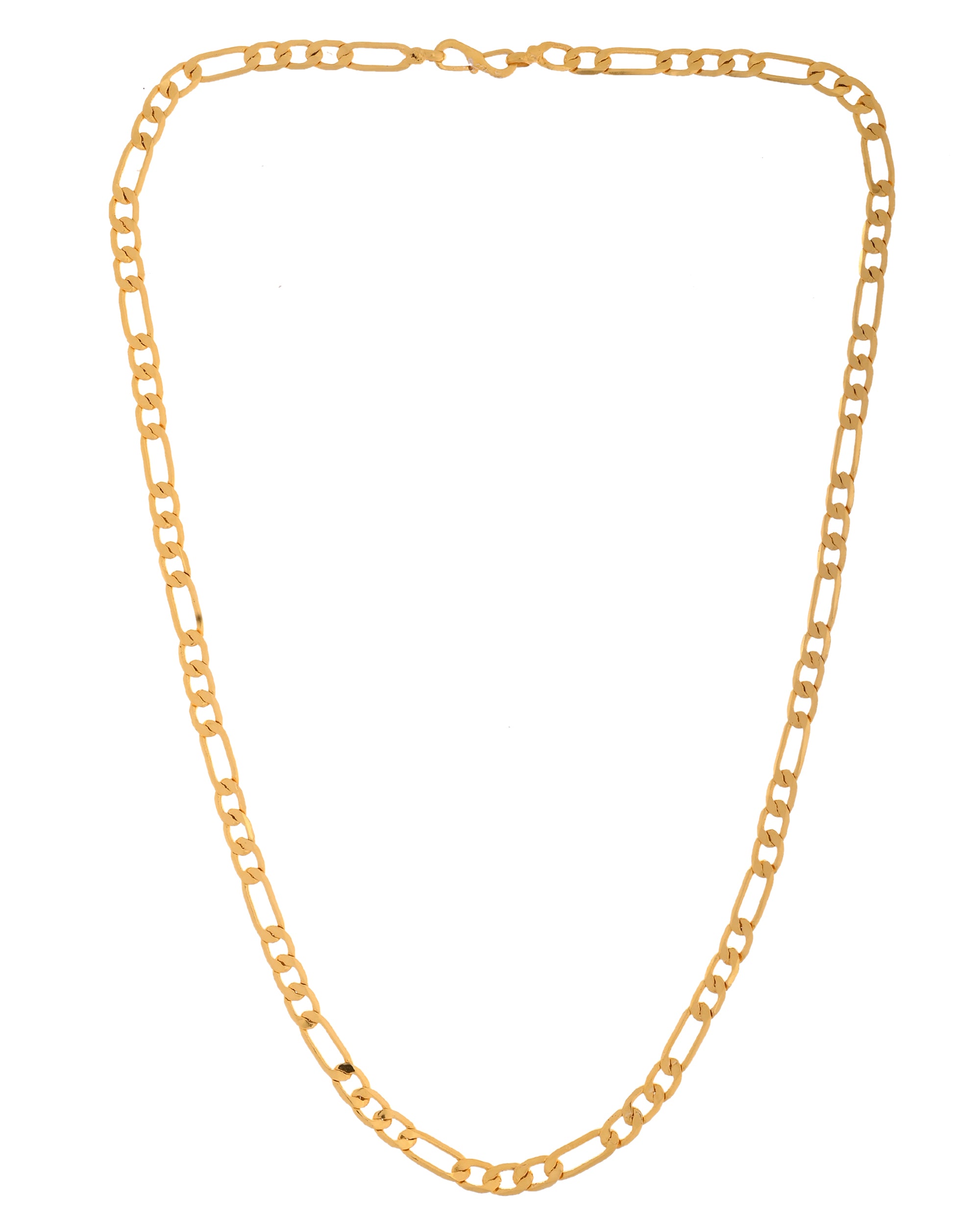 VOJ Gold Polished Minimal Linked Chain For Women