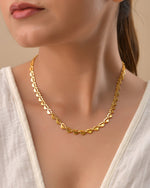 Thumbnail for VOJ Heart Shaped Stainless Steel Gold Polished Chain - Distacart