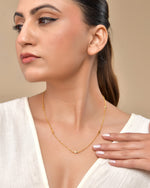 Thumbnail for VOJ Gold Polished Star Shaped Minimal Chain For Women - Distacart